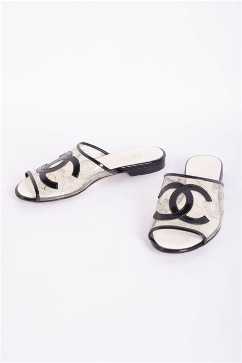 chanel clear slides|chanel slides cheap.